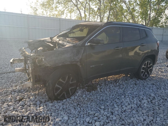 2017 Jeep Compass Limited z VIN 3C4NJDCB2HT635405, wystawiony jako Copart lot #52593685 z przebiegiem Nie podano mil oraz Czysty tytuł • Clean title. Historia ofert i sprzedaży dostępna na DreamBid. Obrazek 1.