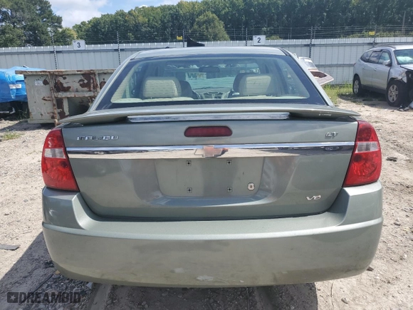 2005 Chevrolet Malibu LT with VIN 1G1ZU54875F107827, listed as a Copart auction lot 70148884 with 81,416 mi miles and Salvage Title. Bid and sale history available at carsss.com. Image 6.