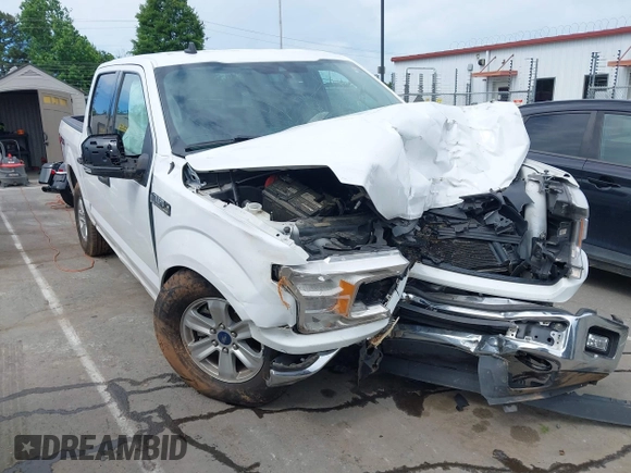 2019 Ford F-150 XL with VIN 1FTEW1E53KFD17091, listed as a IAAI auction lot 42320554 with 166,961 mi miles and . Bid and sale history available at DreamBid. Image 1.