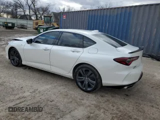 2023 Acura TLX w/A-Spec Package with VIN 19UUB6F53PA001876, listed as a Copart auction lot 47190255 with 30,771 mi miles and Salvage Title. Bid and sale history available at carsss.com. Image 2.