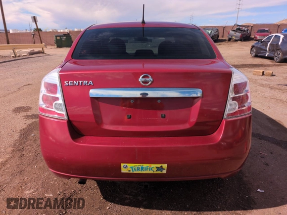 2010 Nissan Sentra S with VIN 3N1AB6AP4AL633850, listed as a Copart auction lot 55936165 with 156,942 mi miles and Salvage title. Bid and sale history available at DreamBid. Image 6.