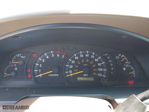 2001 Toyota Tundra Ltd with VIN 5TBBT48121S207923, listed as a IAAI auction lot 42061379 with 273,808 mi miles. Bid and sale history available at carsss.com. Image 7.