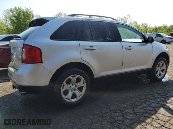 2014 Ford Edge SEL z VIN 2FMDK4JC7EBA26365, wystawiony jako Copart lot #56839515 z przebiegiem 215 209 mil mil oraz Czysty tytuł • Clean title. Historia ofert i sprzedaży dostępna na DreamBid. Obrazek 3.