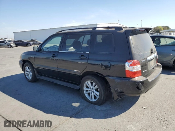 2006 Toyota Highlander Hybrid with VIN JTEEW21A860022162, listed as a Copart auction lot 72604204 with 144,974 mi miles and Salvage Title. Bid and sale history available at carsss.com. Image 2.