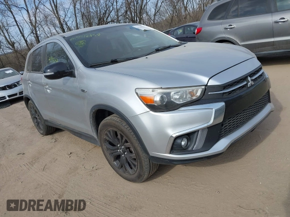 2019 Mitsubishi Outlander Sport ES 2.0 with VIN JA4AP3AU3KU025497, listed as a IAAI auction lot 41796144 with 96,704 mi miles. Bid and sale history available at carsss.com. Image 1.