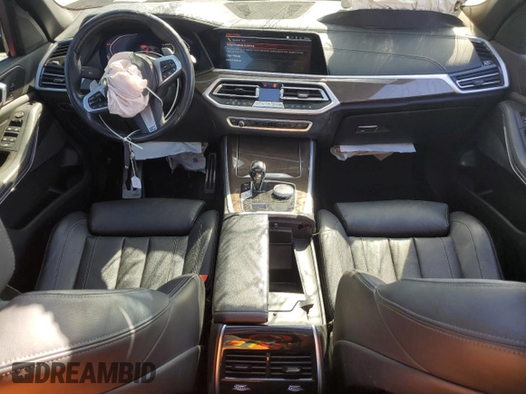 2022 BMW X5 xDrive40i with VIN 5UXCR6C07N9K73293, listed as a Copart auction lot 52586105 with 67,528 mi miles and Salvage Title. Bid and sale history available at DreamBid. Image 8.