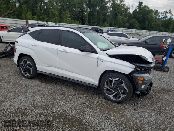 2024 Hyundai Kona N Line with VIN KM8HA3A31RU108350, listed as a Copart auction lot 62904154 with 3,912 mi miles and Salvage Title. Bid and sale history available at carsss.com. Image 4.