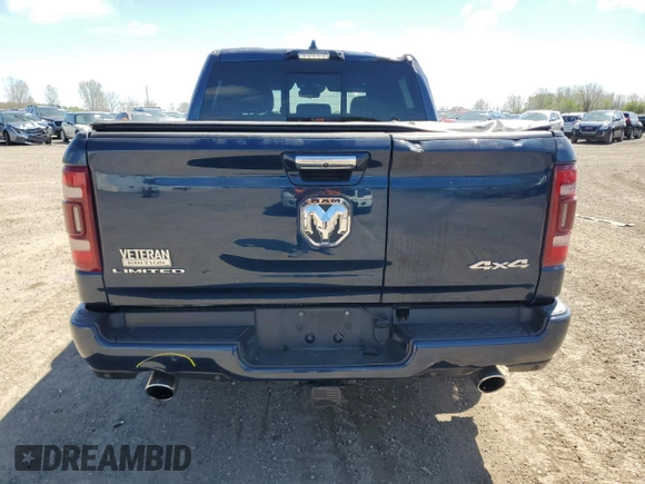 2021 Ram 1500 Limited with VIN 1C6SRFHTXMN830128, listed as a Copart auction lot 55798585 with 44,954 mi miles and Clean title. Bid and sale history available at DreamBid. Image 6.