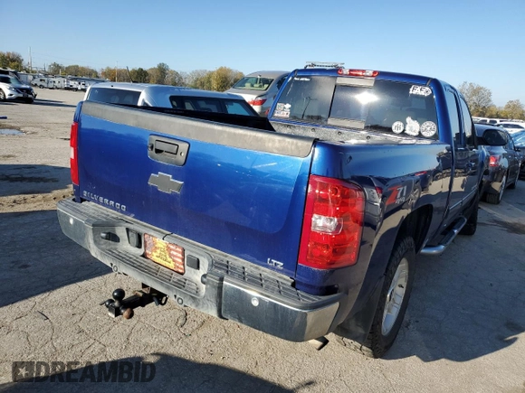 2013 Chevrolet Silverado 1500 LTZ with VIN 1GCRKTE74DZ296814, listed as a Copart auction lot 74476753 with 130,643 mi miles and Salvage Title. Bid and sale history available at DreamBid. Image 3.