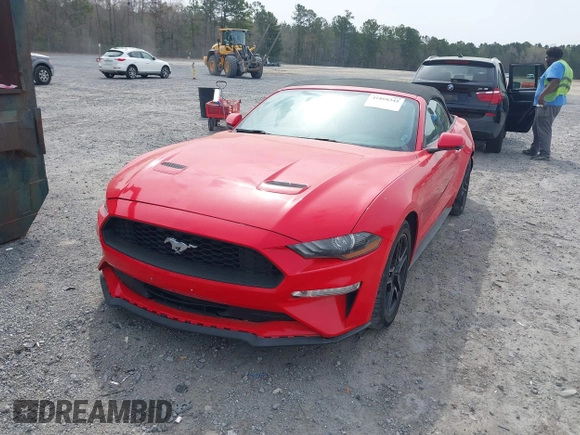 2018 Ford Mustang EcoBoost Premium with VIN 1FATP8UH3J5110137, listed as a IAAI auction lot 41868345 with 75,126 mi miles and . Bid and sale history available at DreamBid. Image 2.