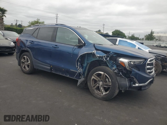 2020 GMC Terrain SLT with VIN 3GKALPEV5LL144891, listed as a Copart auction lot 54172585 with 99,722 mi miles and Salvage title. Bid and sale history available at DreamBid. Image 4.