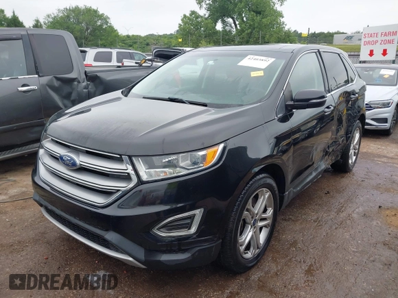2015 Ford Edge Titanium z VIN 2FMTK4K96FBB24674, wystawiony jako IAAI lot #42403892 z przebiegiem 113 816 mil mil oraz . Historia ofert i sprzedaży dostępna na DreamBid. Obrazek 17.