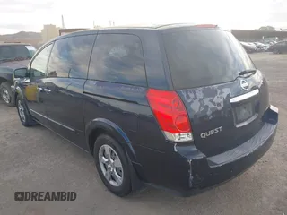 2008 Nissan Quest SL with VIN 5N1BV28U18N109882, listed as a IAAI auction lot 41289709 with 182,458 mi miles. Bid and sale history available at carsss.com. Image 3.
