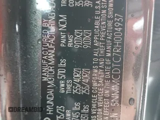 2024 Genesis GV70 Sport с VIN 5NMMCDTC7RH004937, выставлен на аукционе Copart как лот 88840095 с пробегом 20 480 миль миль и Списание • Salvage title. История ставок и продаж доступна на DreamBid. Изображение 14.