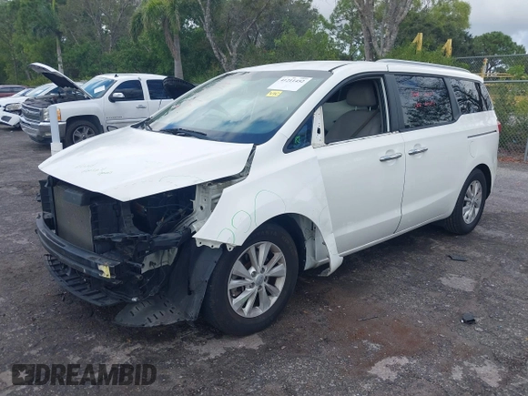 2016 Kia Sedona LX with VIN KNDMB5C19G6084405, listed as a IAAI auction lot 41211452 with 88,783 mi miles. Bid and sale history available at carsss.com. Image 18.