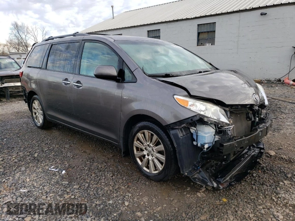 2017 Toyota Sienna XLE z VIN 5TDDZ3DC7HS163170, wystawiony jako Copart lot #86436534 z przebiegiem 84 446 mil mil oraz Szkoda całkowita • Salvage title. Historia ofert i sprzedaży dostępna na DreamBid. Obrazek 4.