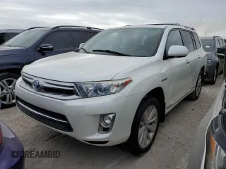 2013 Toyota Highlander Hybrid Limited with VIN JTEDC3EH1D2011958, listed as a Copart auction lot 76441614 with 63,033 mi miles and Salvage Title. Bid and sale history available at carsss.com. Image 1.
