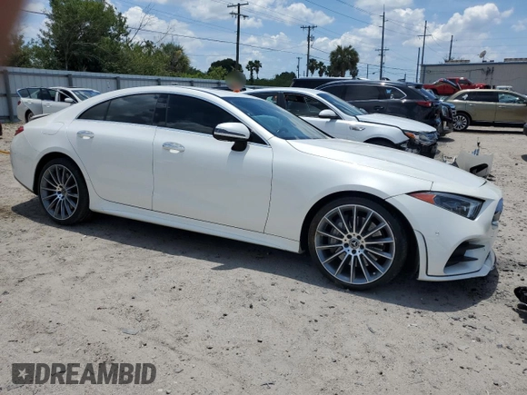 2019 Mercedes-Benz CLS with VIN WDD2J5JB9KA042138, listed as a Copart auction lot 59583364 with 49,072 mi miles and Salvage Title. Bid and sale history available at carsss.com. Image 4.