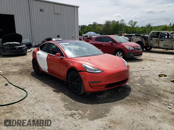 2018 Tesla Model 3 Long Range Battery with VIN 5YJ3E1EAXJF031944, listed as a Copart auction lot 53619445 with 146,031 mi miles and Salvage Title. Bid and sale history available at DreamBid. Image 13.