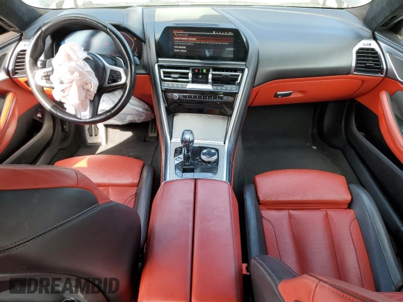 2020 BMW 8 Series 840i with VIN WBAGV2C04LCE26333, listed as a Copart auction lot 66553854 with 54,301 mi miles and Salvage Title. Bid and sale history available at DreamBid. Image 8.