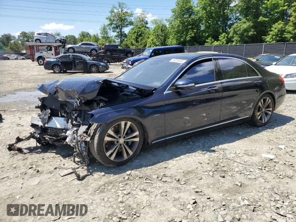 2017 Mercedes-Benz S 550e with VIN WDDUG6DB7HA289255, listed as a Copart auction lot 55859504 with 50,433 mi miles and Salvage Title. Bid and sale history available at DreamBid. Image 1.