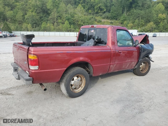 1998 Ford Ranger XL with VIN 1FTYR10C9WUC43557, listed as a Copart auction lot 71393634 with 0 mi miles and Salvage Title. Bid and sale history available at carsss.com. Image 3.