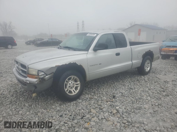 2001 Dodge Dakota with VIN 1B7GL22XX1S313638, listed as a Copart auction lot 43059385 with 114,298 mi miles and Salvage Title. Bid and sale history available at DreamBid. Image 1.
