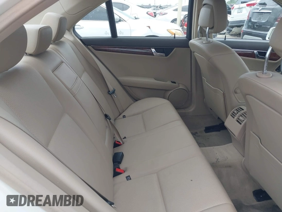 2011 Mercedes-Benz C-Class C 300 Sport with VIN WDDGF5EB1BA420485, listed as a IAAI auction lot 41958339 with 117,086 mi miles. Bid and sale history available at carsss.com. Image 8.