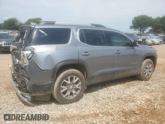 2020 GMC Acadia SLT with VIN 1GKKNMLS6LZ160340, listed as a Copart auction lot 57523595 with 90,546 mi miles and Salvage title. Bid and sale history available at DreamBid. Image 3.