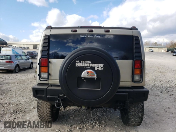 2003 Hummer H2 with VIN 5GRGN23U93H101021, listed as a Copart auction lot 87440524 with 124,826 mi miles and Clean Title. Bid and sale history available at carsss.com. Image 6.