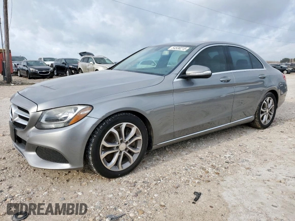 2015 Mercedes-Benz C 300 with VIN 55SWF4JB9FU078768, listed as a Copart auction lot 54538215 with 203,498 mi miles and Clean Title. Bid and sale history available at carsss.com. Image 1.