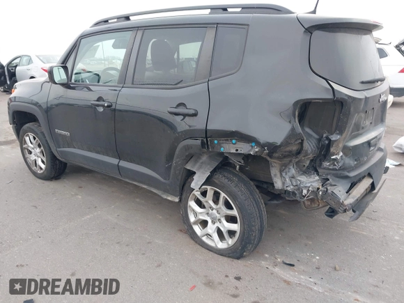 2018 Jeep Renegade Latitude with VIN ZACCJBBB4JPJ07324, listed as a IAAI auction lot 41854706 with 61,257 mi miles and . Bid and sale history available at carsss.com. Image 3.