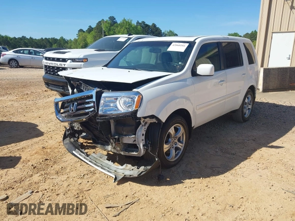 2014 Honda Pilot EX-L with VIN 5FNYF3H53EB025048, listed as a IAAI auction lot 42060266 with Not Provided miles and . Bid and sale history available at carsss.com. Image 2.