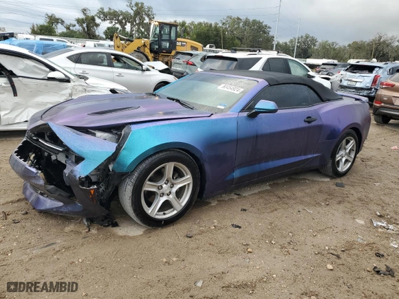 2018 Chevrolet Camaro 1LT with VIN 1G1FB3DX6J0127343, listed as a Copart auction lot 80454924 with 108,991 mi miles and Salvage Title. Bid and sale history available at carsss.com. Image 1.