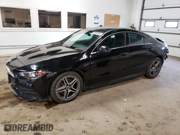 2020 Mercedes-Benz CLA with VIN W1K5J4HB1LN091728, listed as a Copart auction lot 39884043 with 42,387 mi miles. Bid and sale history available at carsss.com. Image 1.