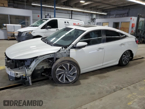 2019 Honda Insight Touring with VIN 19XZE4F90KE001780, listed as a Copart auction lot 49476745 with 90,301 mi miles and Salvage Title. Bid and sale history available at carsss.com. Image 1.