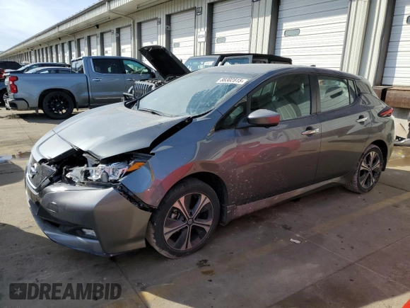 2020 Nissan LEAF SV Plus with VIN 1N4BZ1CP3LC307815, listed as a Copart auction lot 88302815 with 49,942 mi miles and Salvage Title. Bid and sale history available at DreamBid. Image 1.