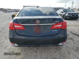 2016 Acura RLX Tech Pkg with VIN JH4KC1F58GC001638, listed as a Copart auction lot 43787985 with 66,701 mi miles and Salvage Title. Bid and sale history available at carsss.com. Image 6.