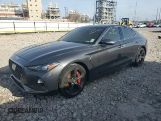 2019 Genesis G70 Dynamic with VIN KMTG34LE1KU024423, listed as a Copart auction lot 44571725 with Not Provided miles and Salvage Title. Bid and sale history available at DreamBid. Image 1.