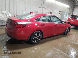2022 Honda Insight EX with VIN 19XZE4F50NE007693, listed as a Copart auction lot 50253715 with 54,009 mi miles and Salvage Title. Bid and sale history available at carsss.com. Image 3.