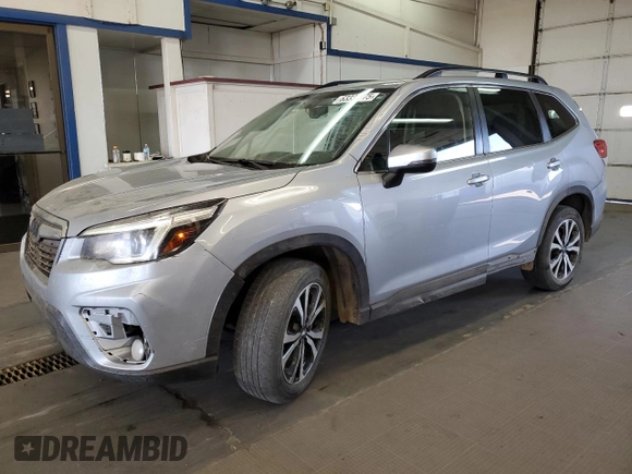2020 Subaru Forester Limited with VIN JF2SKAUC5LH588076, listed as a Copart auction lot 63333775 with 43,694 mi miles and Salvage title. Bid and sale history available at DreamBid. Image 1.