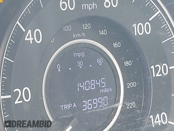 2014 Honda CR-V EX-L with VIN 5J6RM3H71EL028727, listed as a IAAI auction lot 41917935 with 140,845 mi miles and . Bid and sale history available at carsss.com. Image 16.