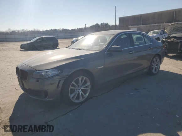 2014 BMW 5 Series 528i xDrive with VIN WBA5A7C52ED615469, listed as a Copart auction lot 47064555 with 116,566 mi miles and Clean Title. Bid and sale history available at DreamBid. Image 1.