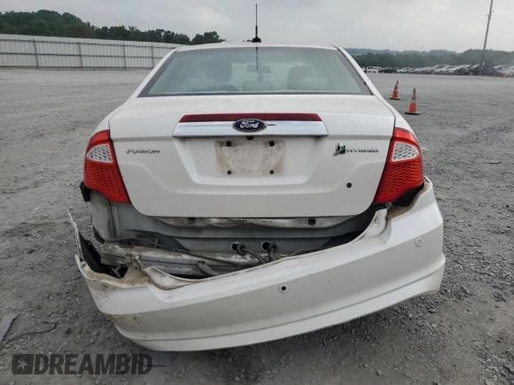 2010 Ford Fusion Hybrid with VIN 3FADP0L30AR381035, listed as a Copart auction lot 59711955 with Not provided miles and Salvage title. Bid and sale history available at DreamBid. Image 6.