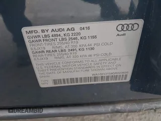 2016 Audi Q3 Prestige z VIN WA1GFCFS9GR023638, wystawiony jako IAAI lot #42028329 z przebiegiem 146 422 mil mil oraz . Historia ofert i sprzedaży dostępna na DreamBid. Obrazek 9.