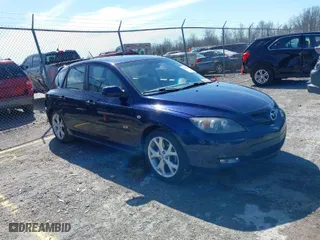 2008 Mazda Mazda3 s Sport with VIN JM1BK343181127628, listed as a IAAI auction lot 41796118 with 164,696 mi miles. Bid and sale history available at carsss.com. Image 1.