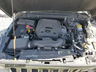 2022 Jeep Wrangler Unlimited Sahara with VIN 1C4HJXEN3NW242458, listed as a Copart auction lot 48148815 with 26,154 mi miles and Salvage Title. Bid and sale history available at DreamBid. Image 11.