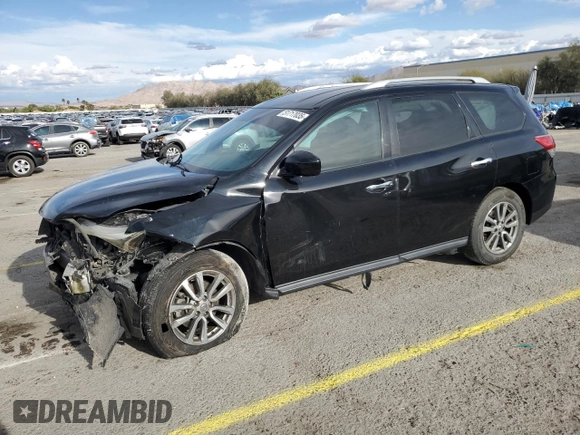 2015 Nissan Pathfinder SV with VIN 5N1AR2MN0FC702592, listed as a Copart auction lot 51717035 with 114,368 mi miles and Salvage title. Bid and sale history available at DreamBid. Image 1.