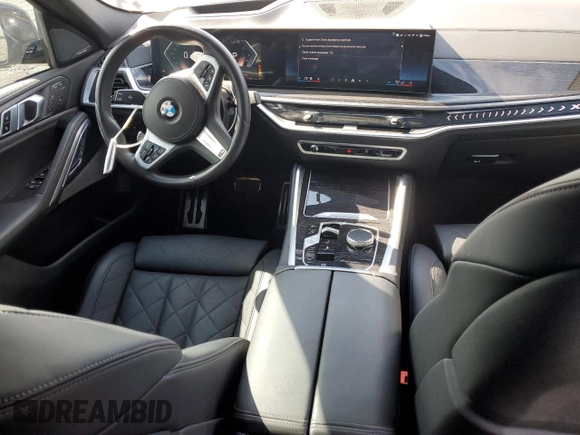 2024 BMW X6 xDrive40i with VIN 5UX33EX09R9S35818, listed as a Copart auction lot 89089515 with 26,955 mi miles and Salvage Title. Bid and sale history available at carsss.com. Image 8.