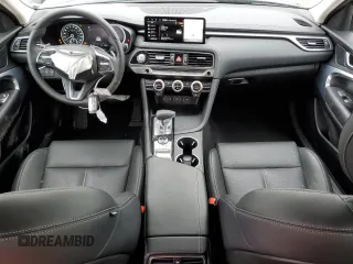 2023 Genesis G70 2.0T with VIN KMTG34TA7PU131464, listed as a Copart auction lot 61521584 with 13,346 mi miles and Salvage Title. Bid and sale history available at carsss.com. Image 8.